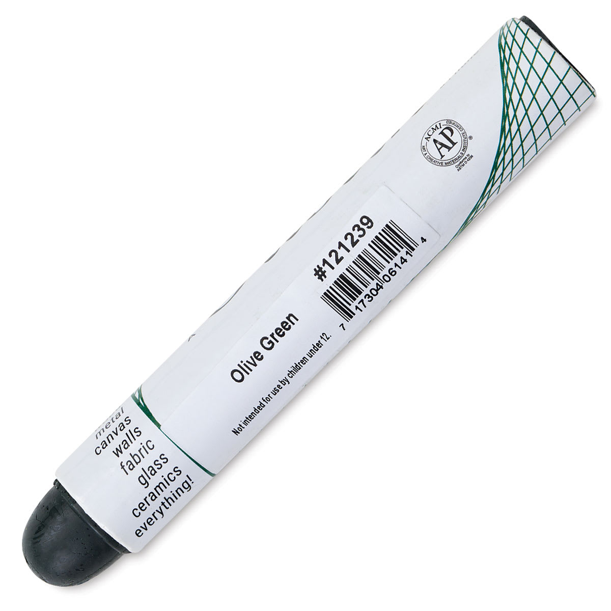 Shiva Oilstik Oil Paint - Olive Green, Regular (Back)