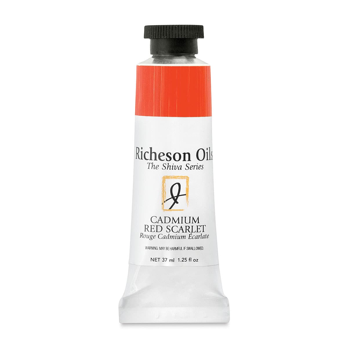 Shiva Signature Artist Oil Color - Cadmium Red Scarlet, 1.25 oz Tube