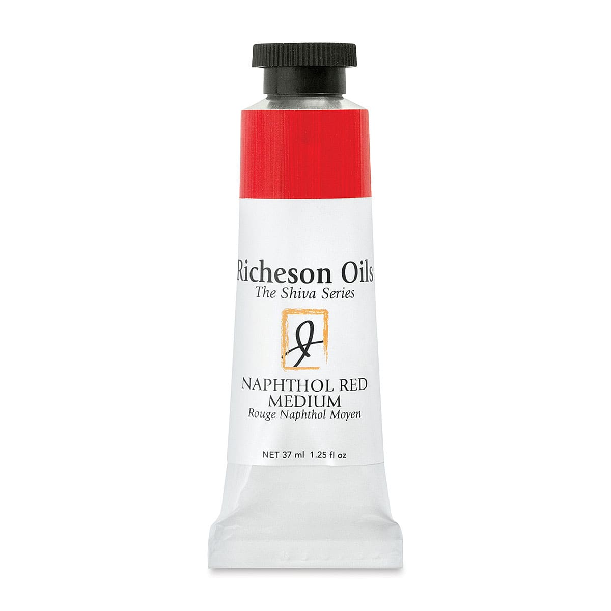 Shiva Signature Artist Oil Color - Naphthol Red Medium, 1.25 oz Tube
