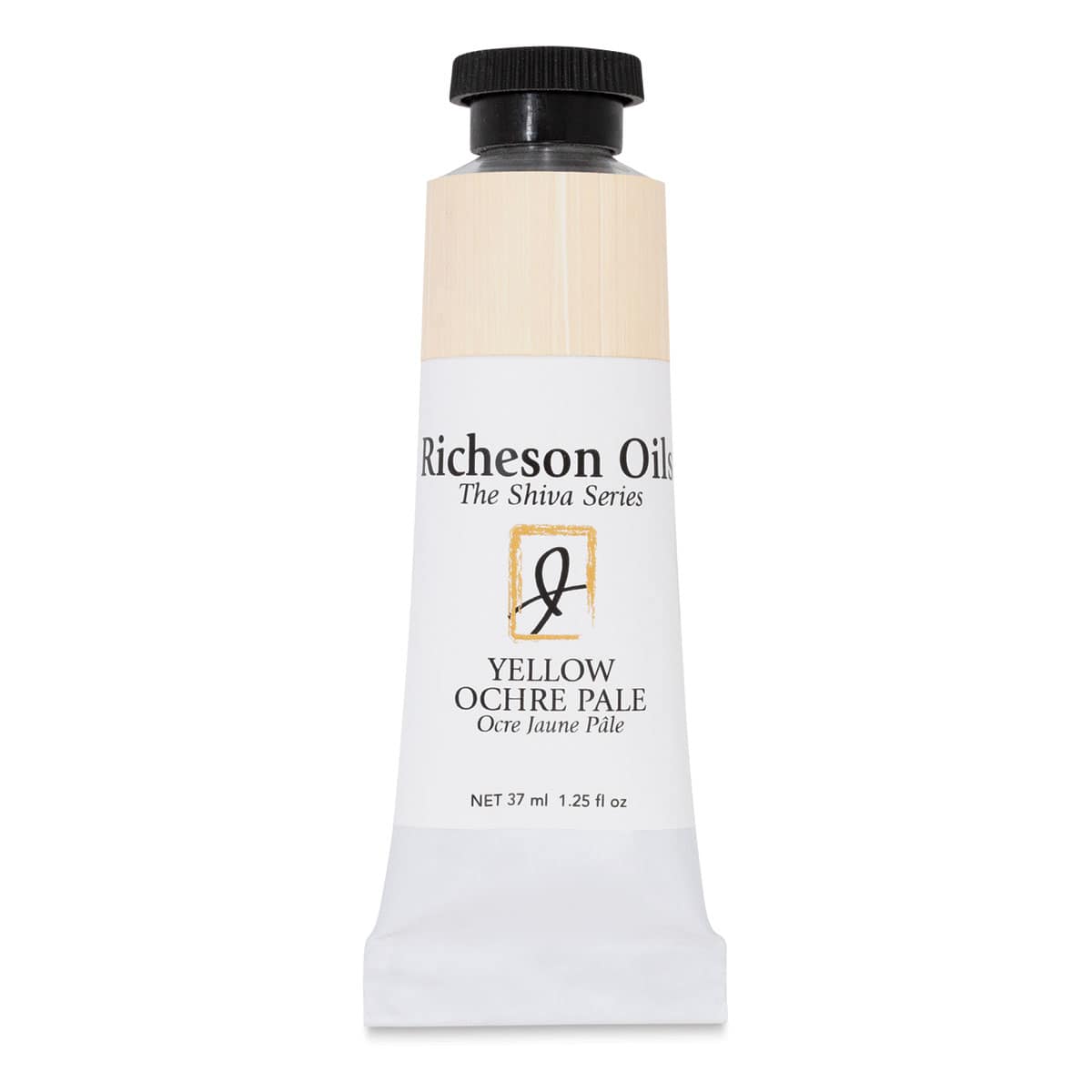 Shiva Signature Artist Oil Color - Yellow Ochre Pale, 1.25 oz Tube
