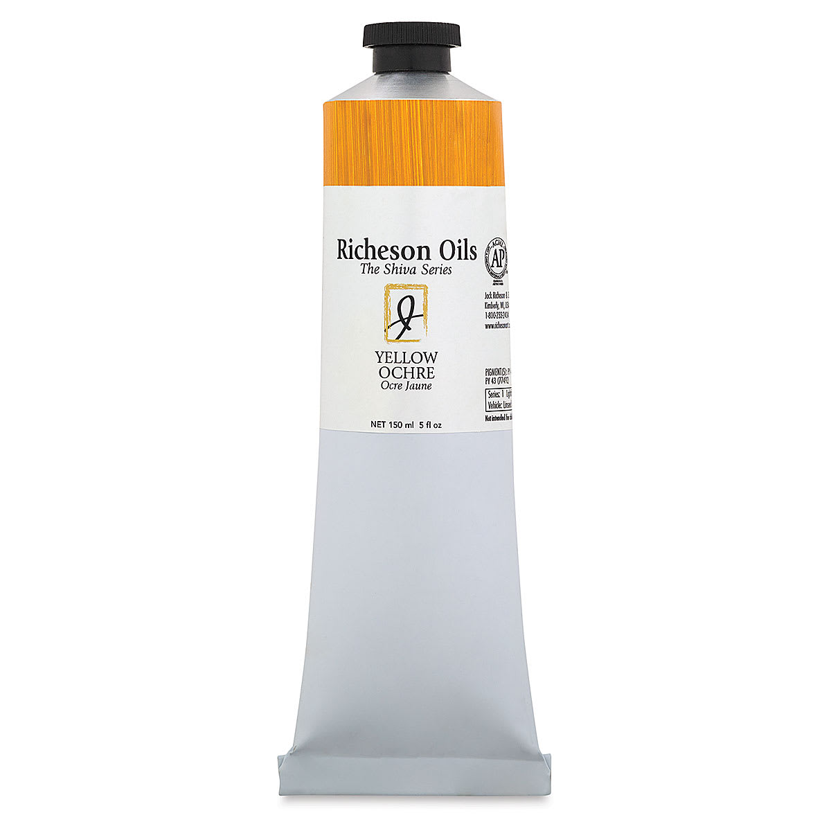 Shiva Signature Artist Oil Color - Yellow Ochre, 5 oz Tube