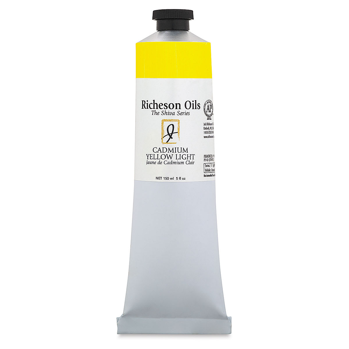 Shiva Signature Artist Oil Color - Cadmium Yellow Light, 5 oz Tube