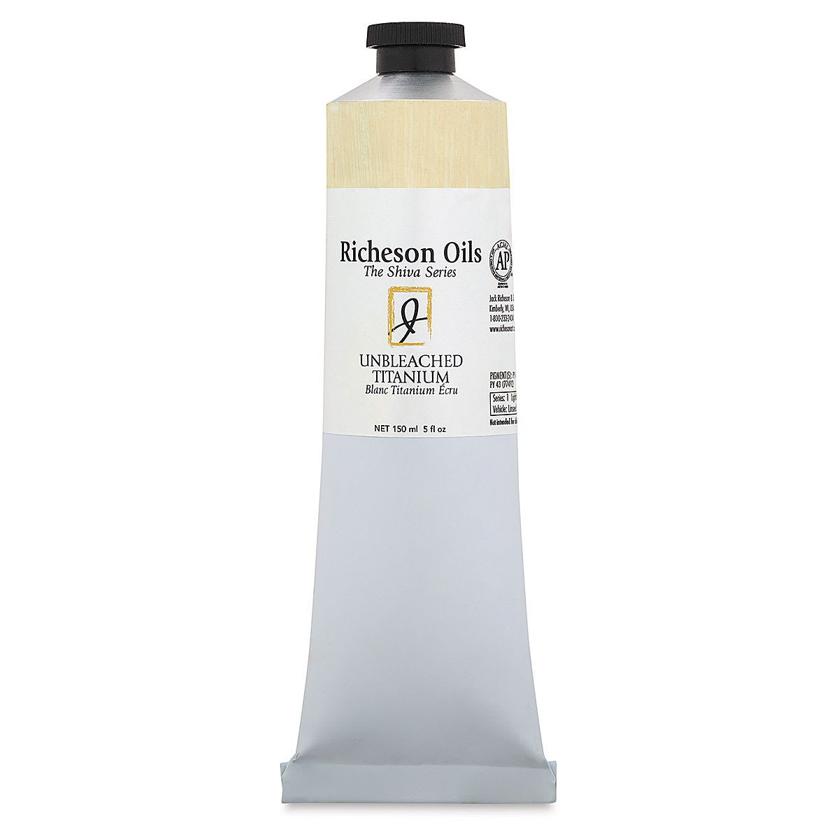 Shiva Signature Artist Oil Color - Unbleached Titanium, 5 oz Tube