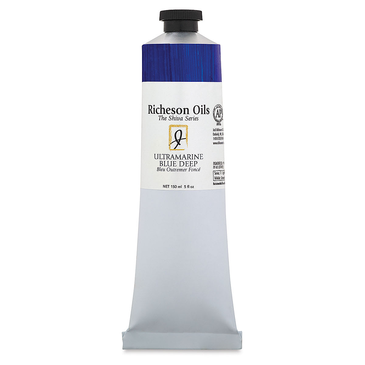 Shiva Signature Artist Oil Color - Ultramarine Blue Deep, 5 oz Tube