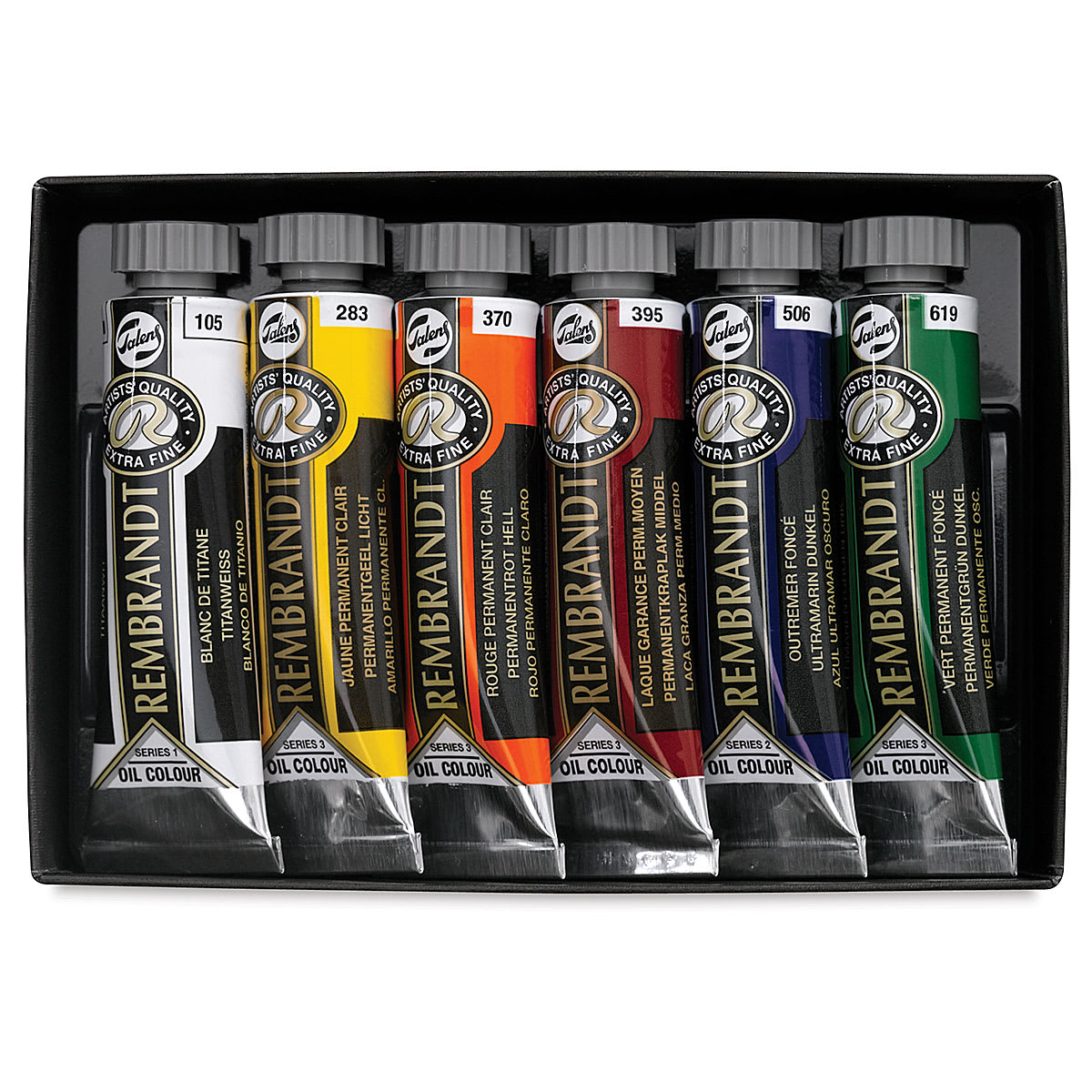 Rembrandt Artists' Oils - Set of 6, Basic Set, 15 ml tubes
