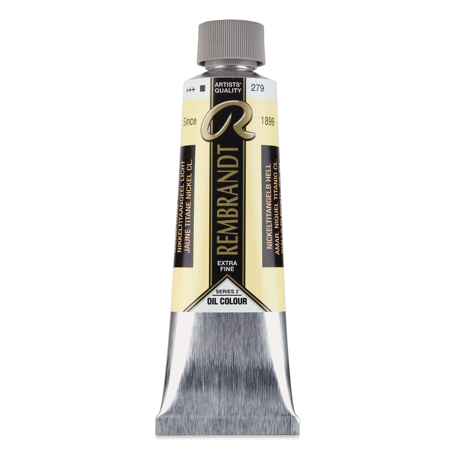 Rembrandt Artists' Oil Color - Nickel Titanium Yellow Light, 150 ml tube