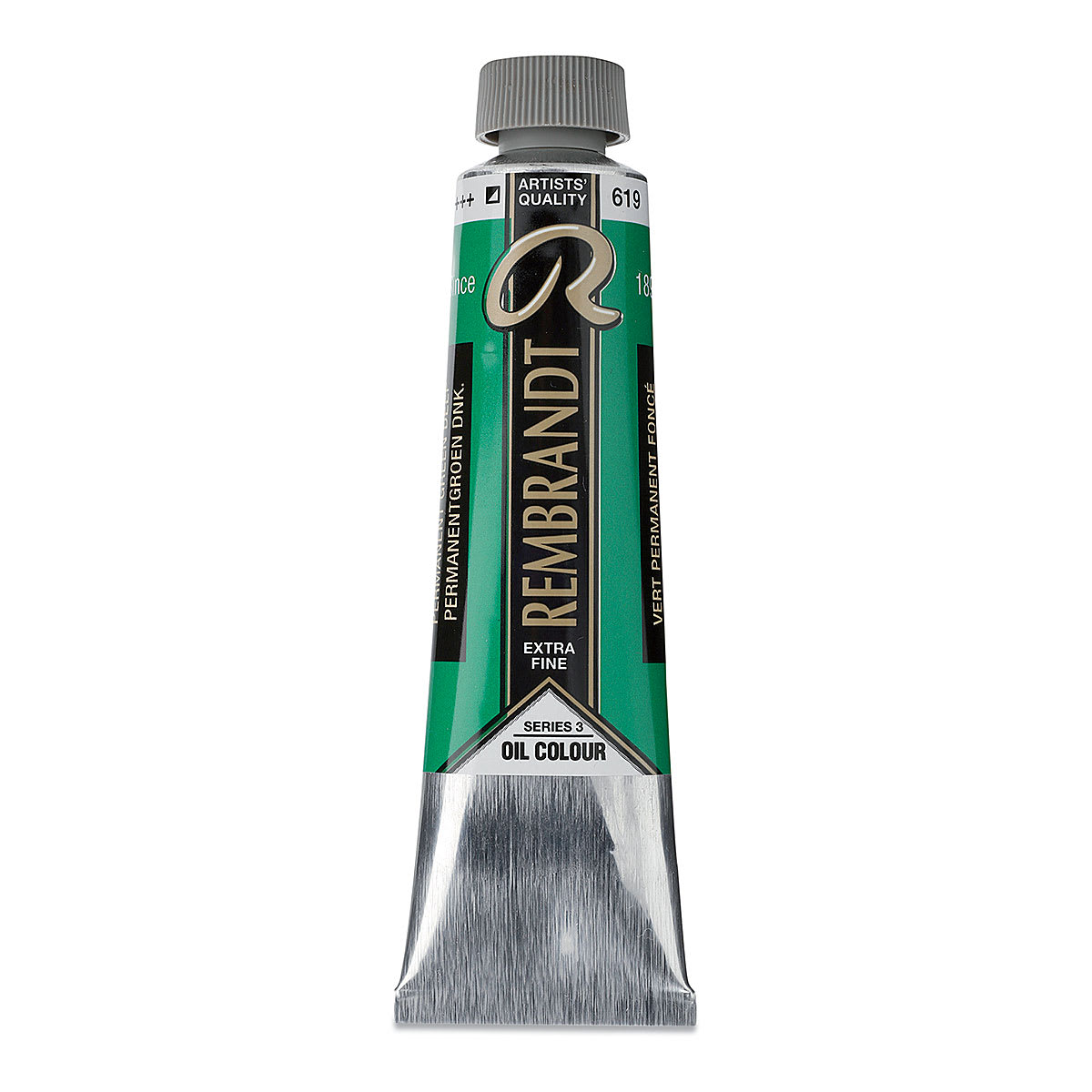 Rembrandt Artists' Oil Color - Permanent Green Deep, 40 ml tube