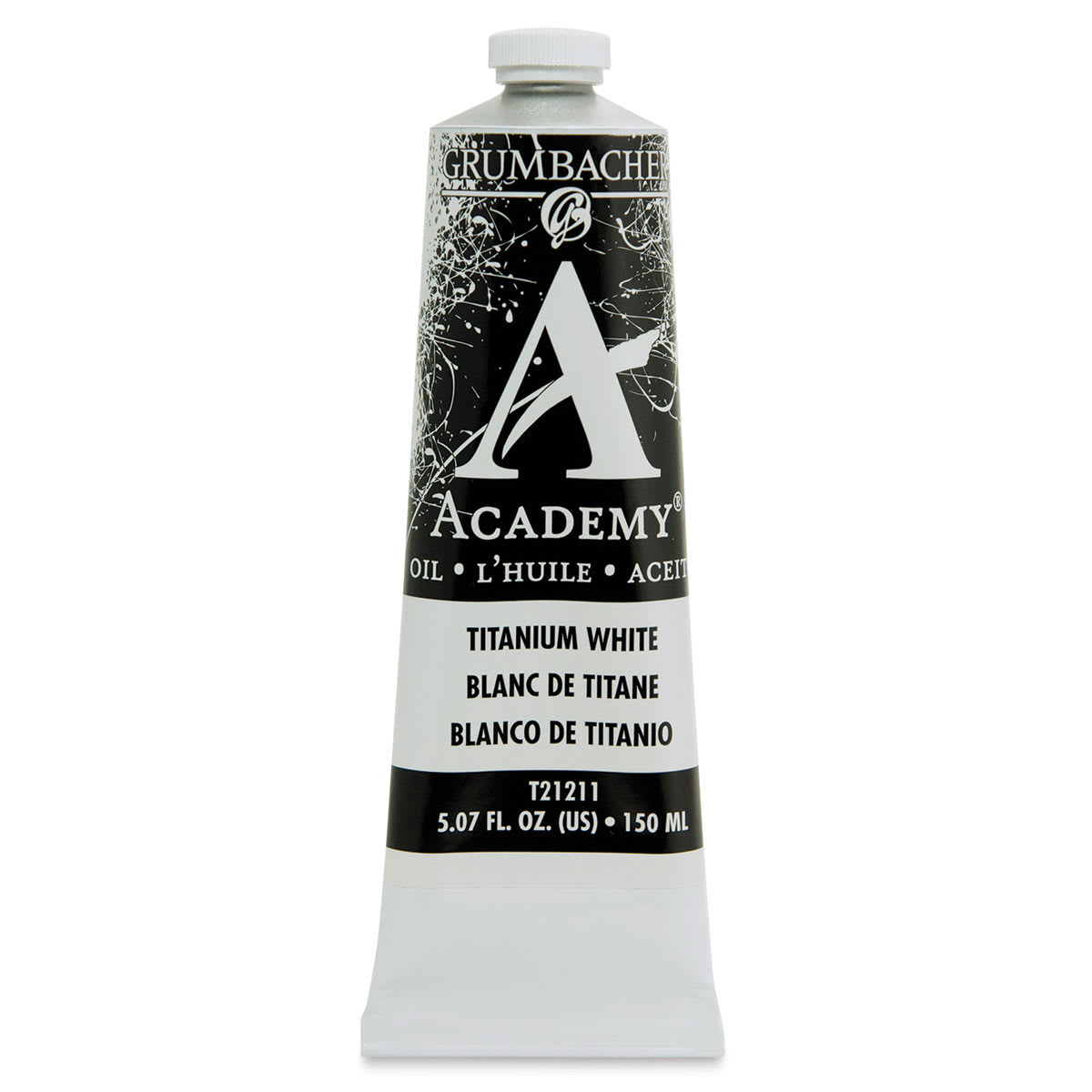 Grumbacher Academy Oil Color - Titanium White, 150 ml tube