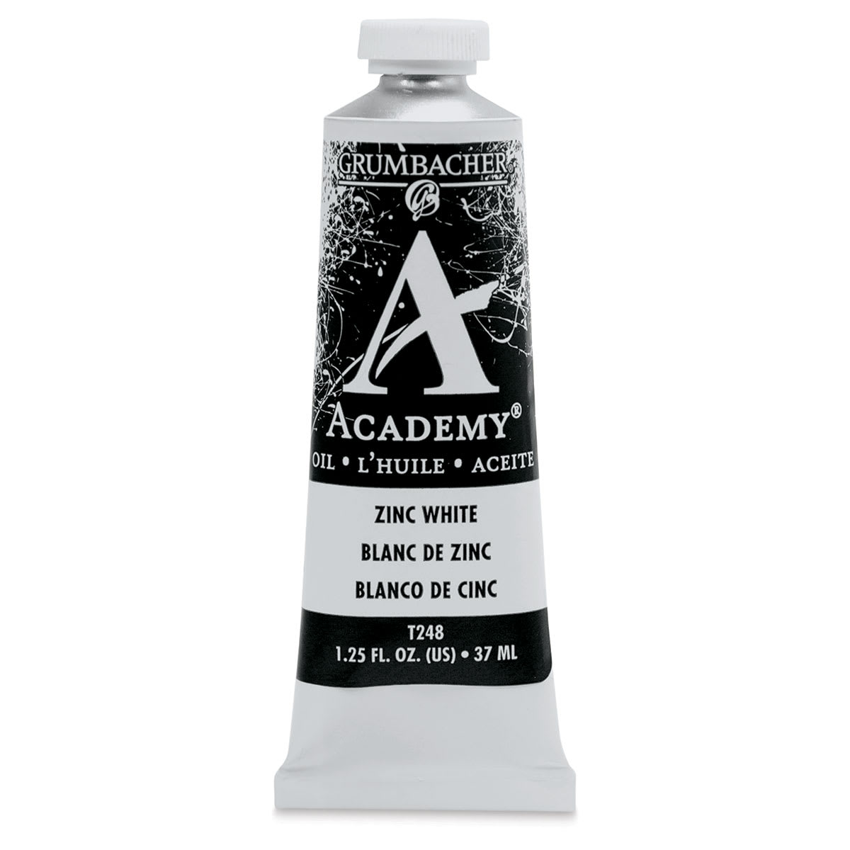 Grumbacher Academy Oil Color - Zinc White, 37 ml tube