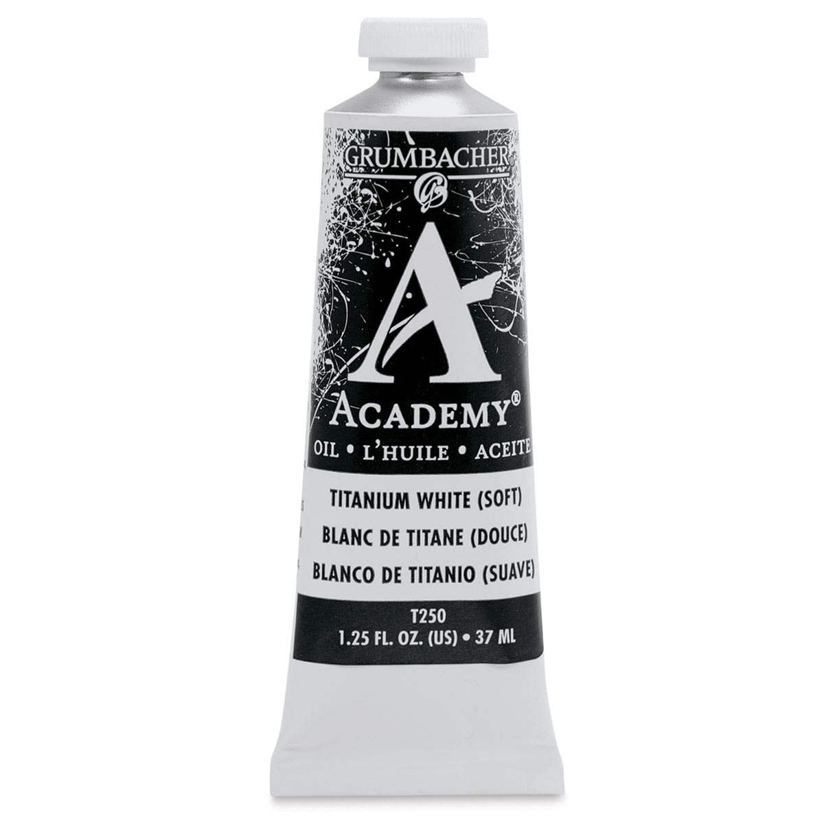 Grumbacher Academy Oil Color - Titanium White Soft, 37 ml tube