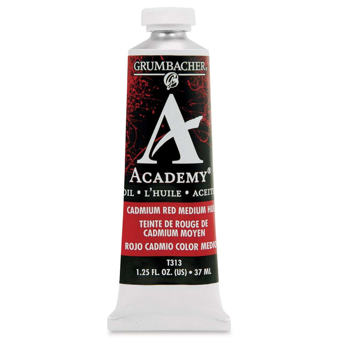 Grumbacher Academy Oil Color - Cadmium Red Medium Hue, 37 ml tube