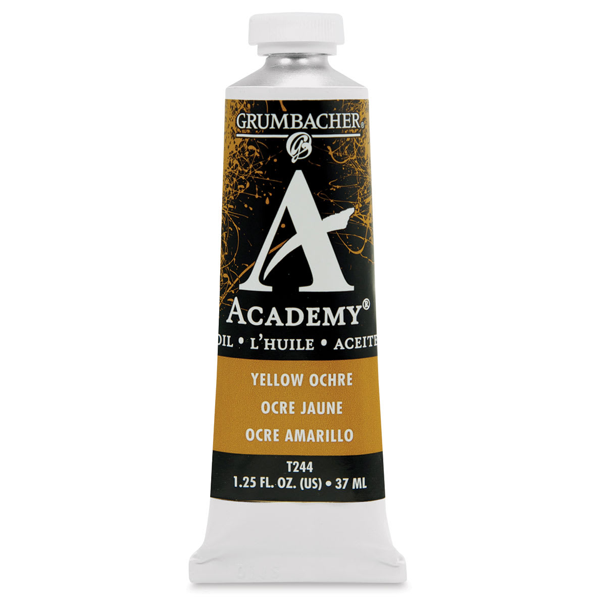 Grumbacher Academy Oil Color - Yellow Ochre, 37 ml tube