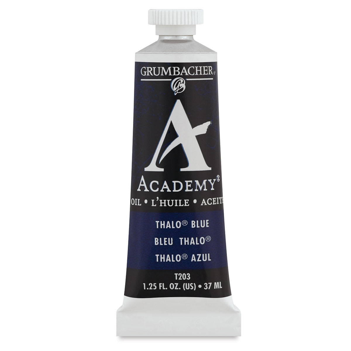 Grumbacher Academy Oil Color - Thalo Blue, 37 ml tube