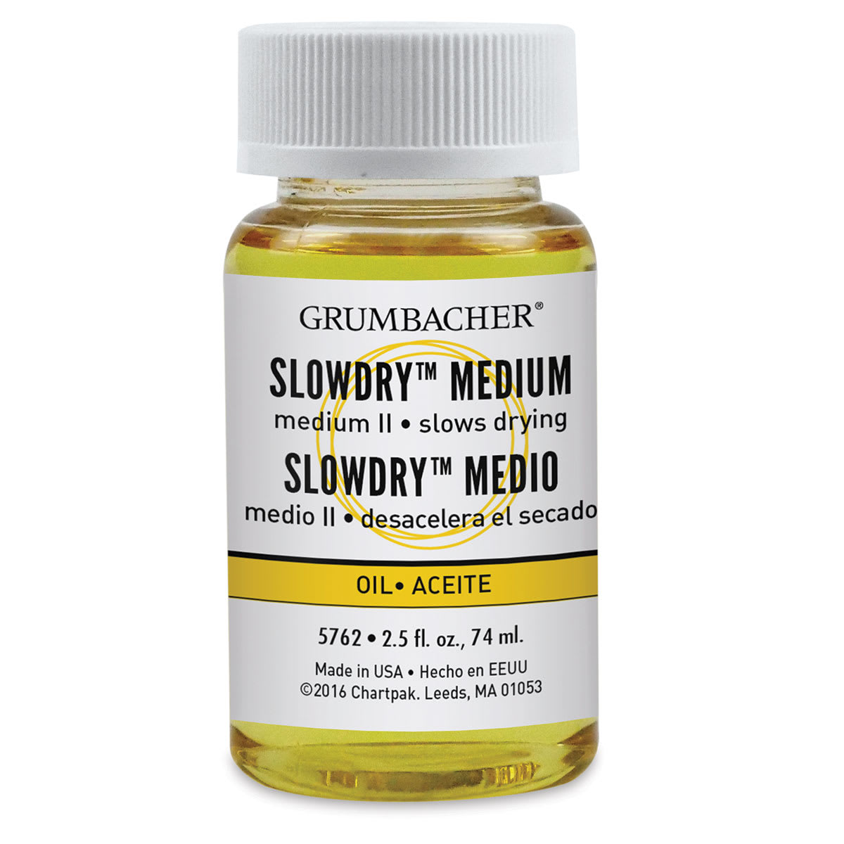 Grumbacher Oil Painting Medium II - Front view of 2.5 oz bottle