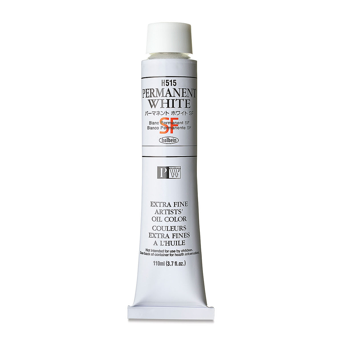 Holbein Artists' Oil Color - Permanent White SF, 110 ml tube