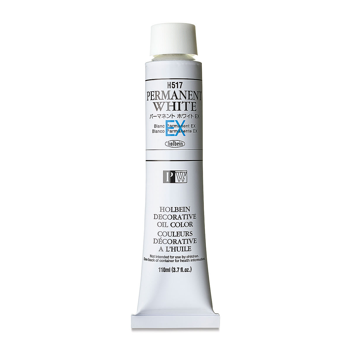 Holbein Artists' Oil Color - Permanent White EX, 110 ml tube