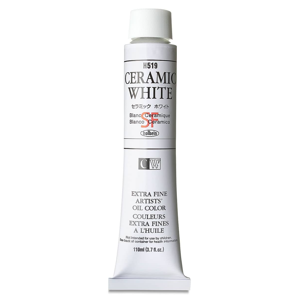 Holbein Artists' Oil Color - Ceramic White, 110 ml tube