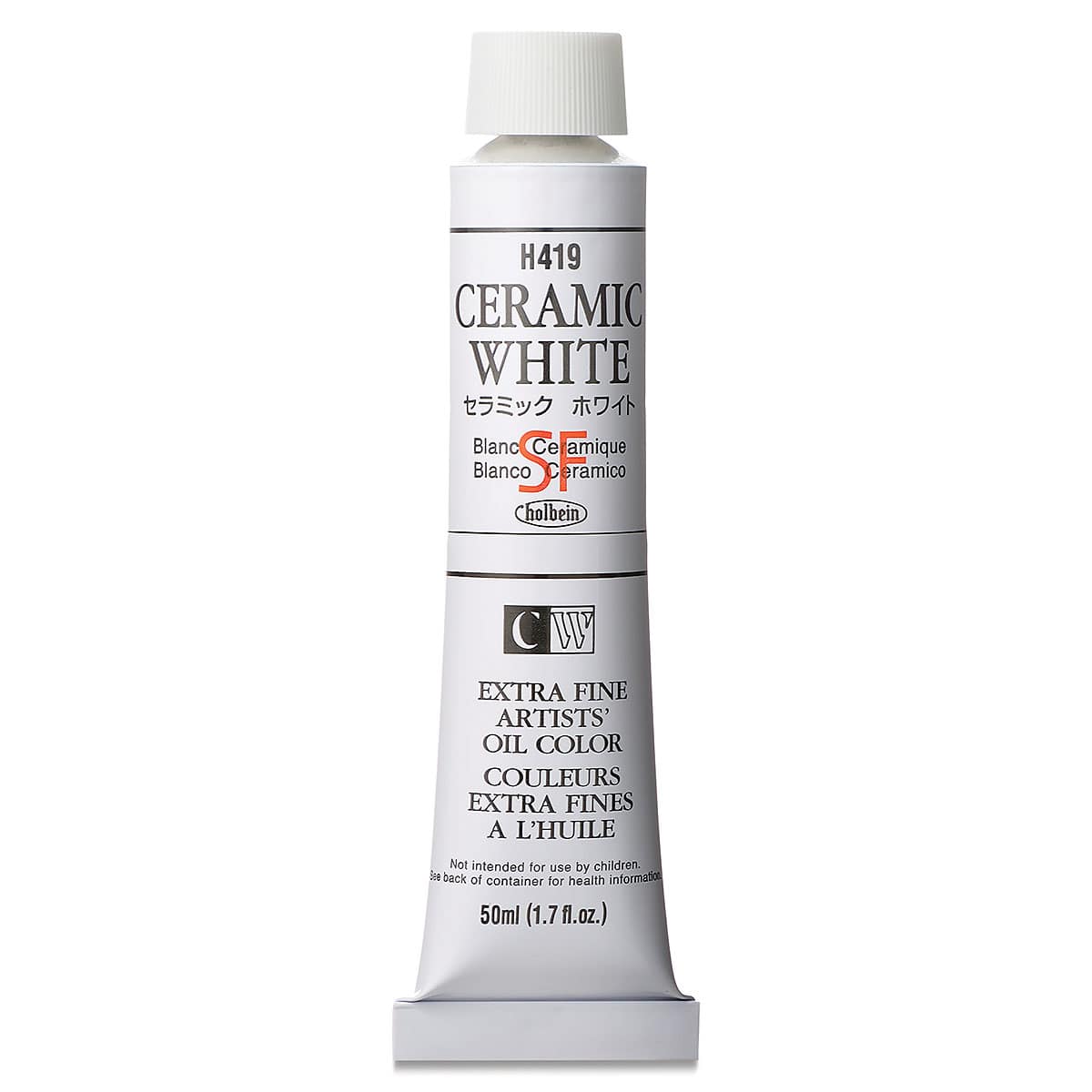 Holbein Artists' Oil Color - Ceramic White, 50 ml tube