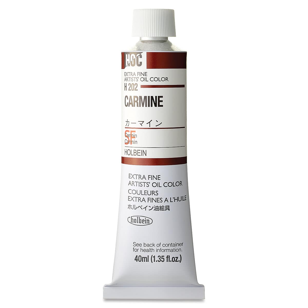 Holbein Artists' Oil Color - Carmine, 40 ml tube