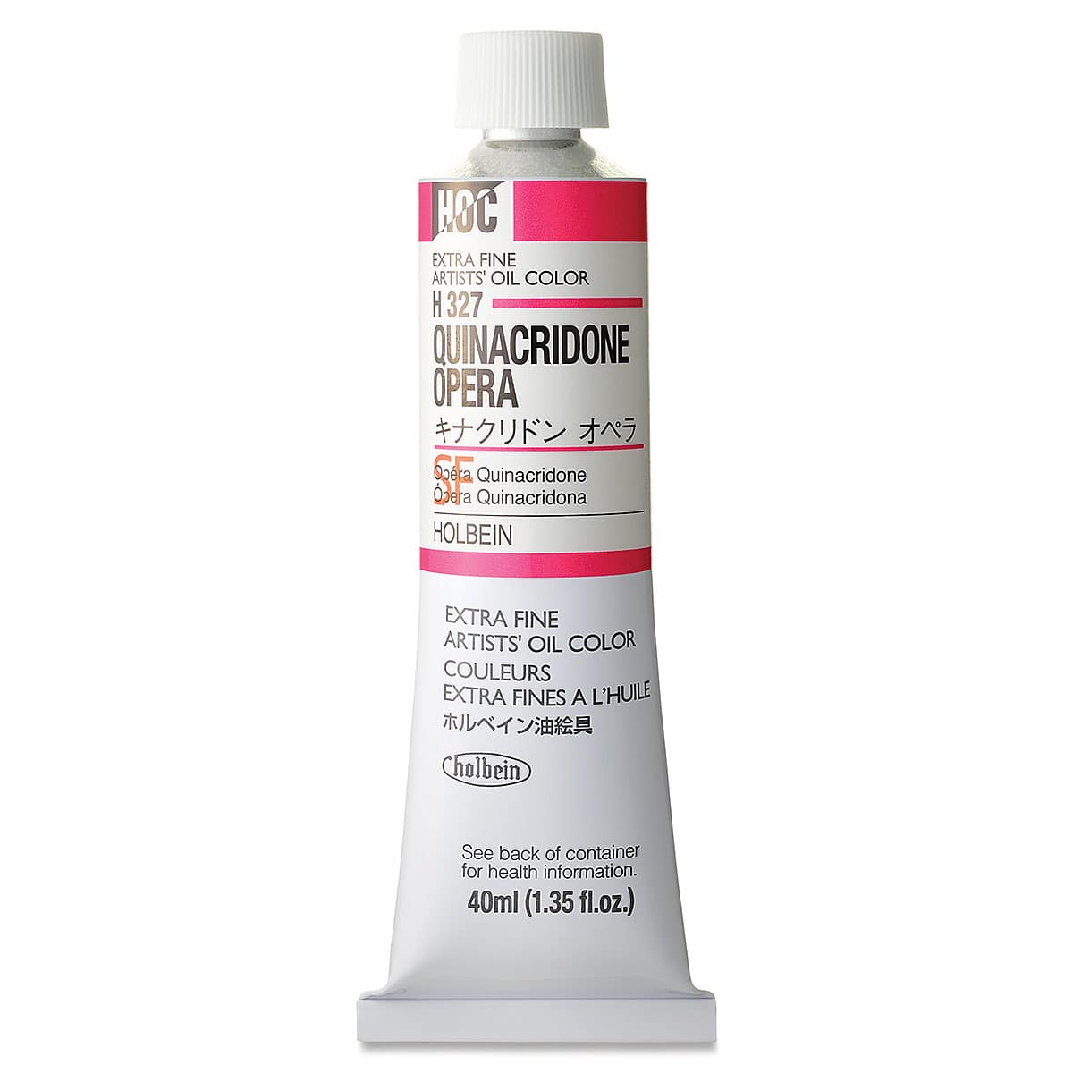 Holbein Artists' Oil Color - Quinacridone Opera, 40 ml tube
