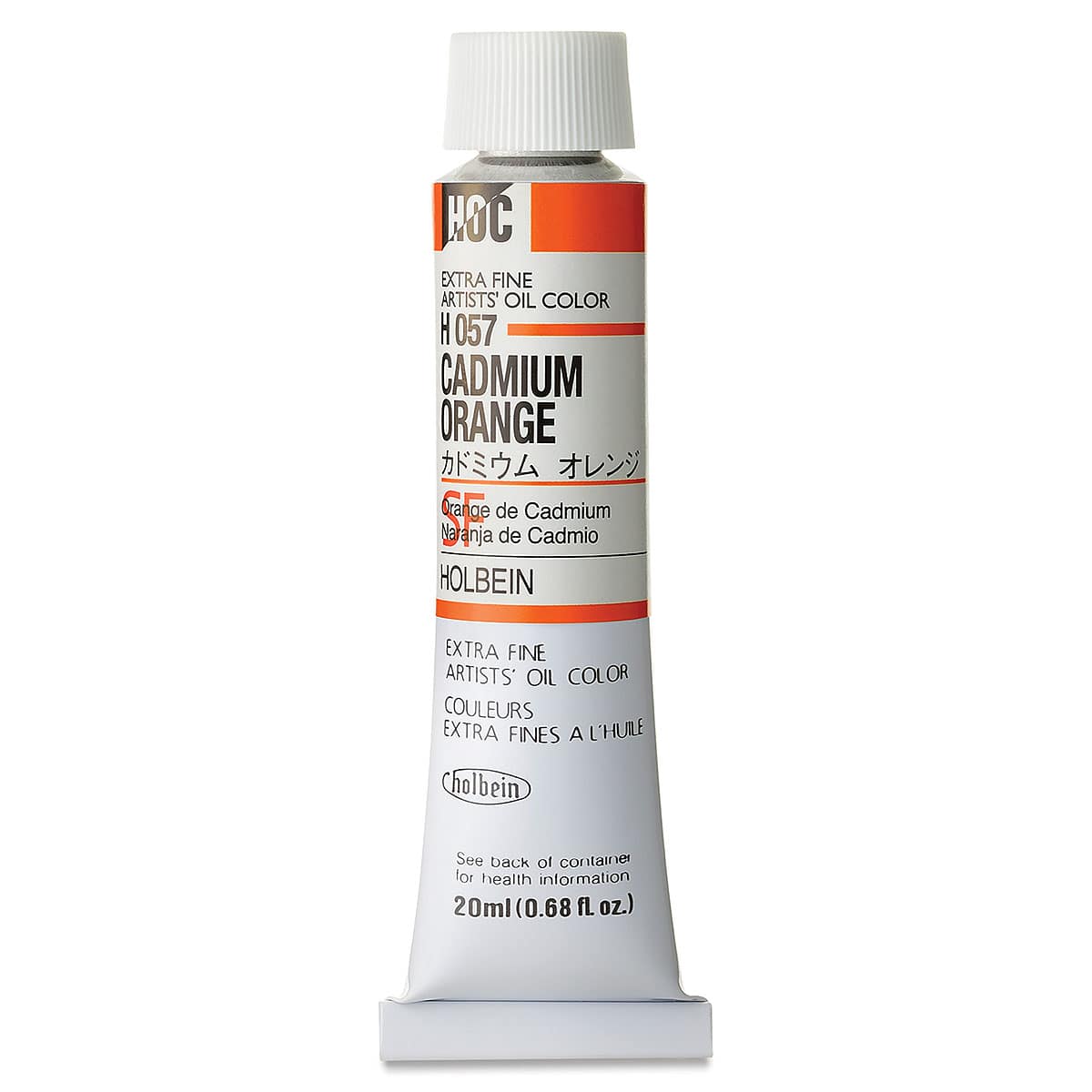 Holbein Artists' Oil Color - Cadmium Orange, 20 ml tube