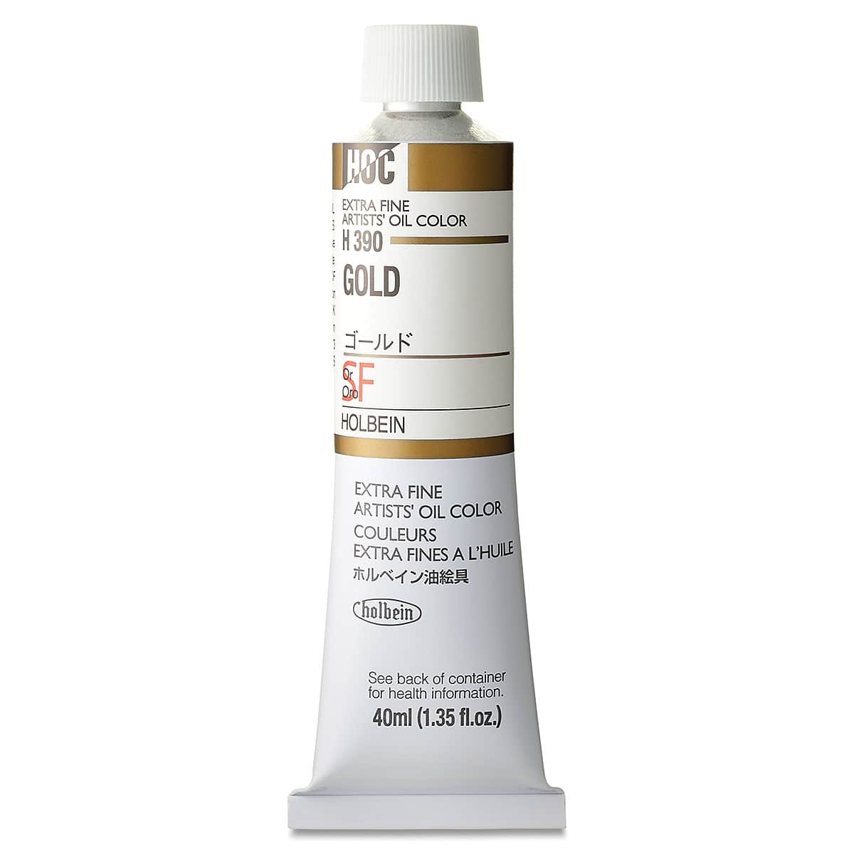 Holbein Artists' Oil Color - Gold, 40 ml tube