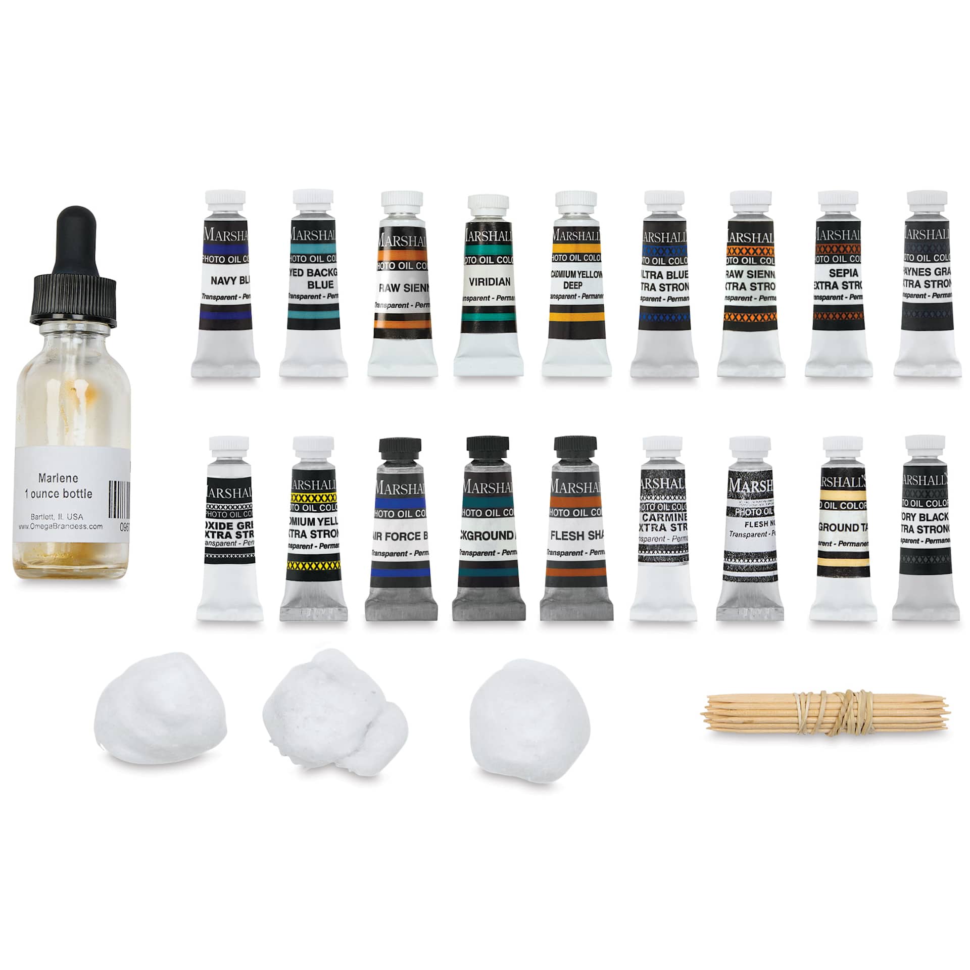 Marshall's Photo Oil Color - Advanced Set contents