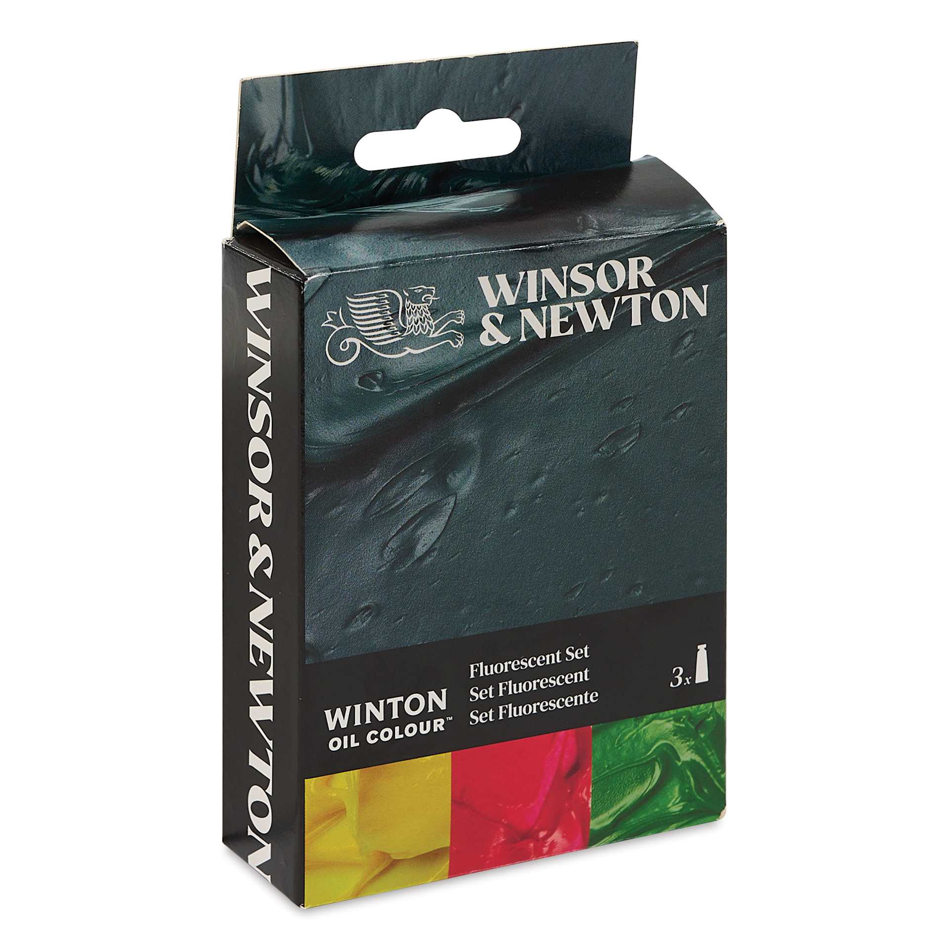 Winsor & Newton Winton Oil Colors - Set of 3, Fluorescent, 37 ml tubes, packaging