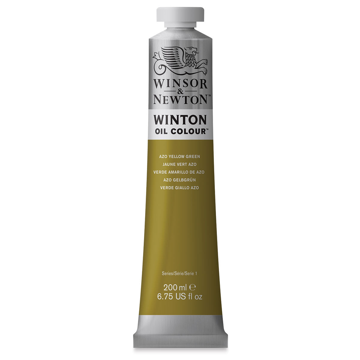 Winsor & Newton Winton Oil Color - Azo Yellow Green, 200 ml tube