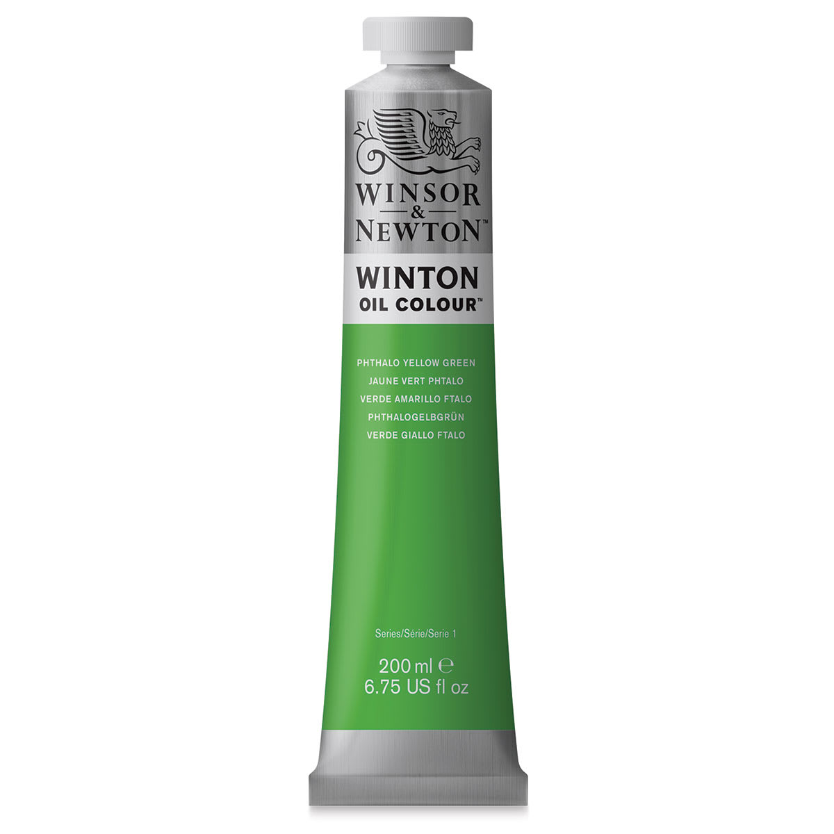 Winsor & Newton Winton Oil Color - Phthalo Yellow Green, 200 ml tube