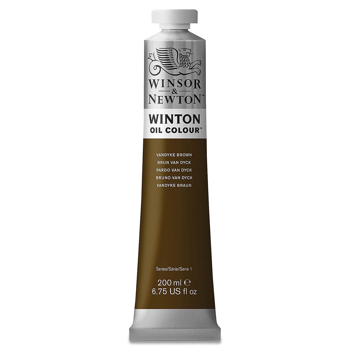 Winsor & Newton Winton Oil Color - Vandyke Brown, 200 ml tube