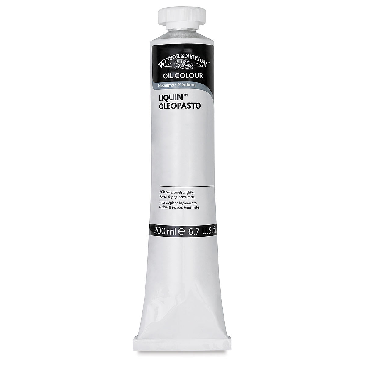 Winsor & Newton Liquin Oleopasto - 200 ml tube shown upright
