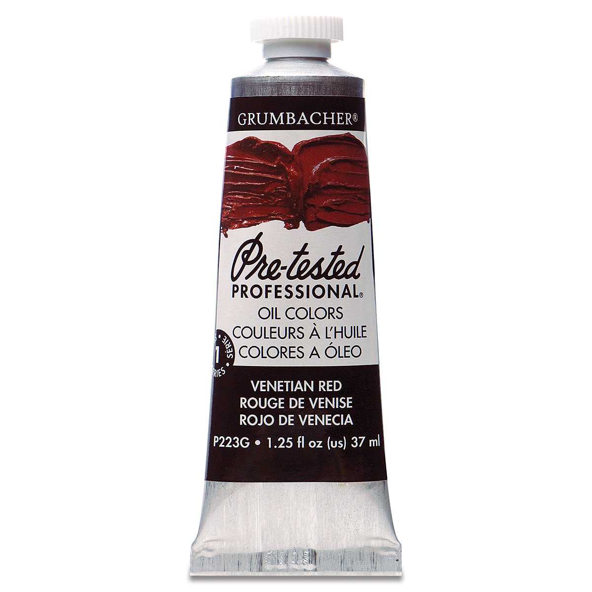 Grumbacher Pre-Tested Artists' Oil Color - Venetian Red, 1.25 oz tube