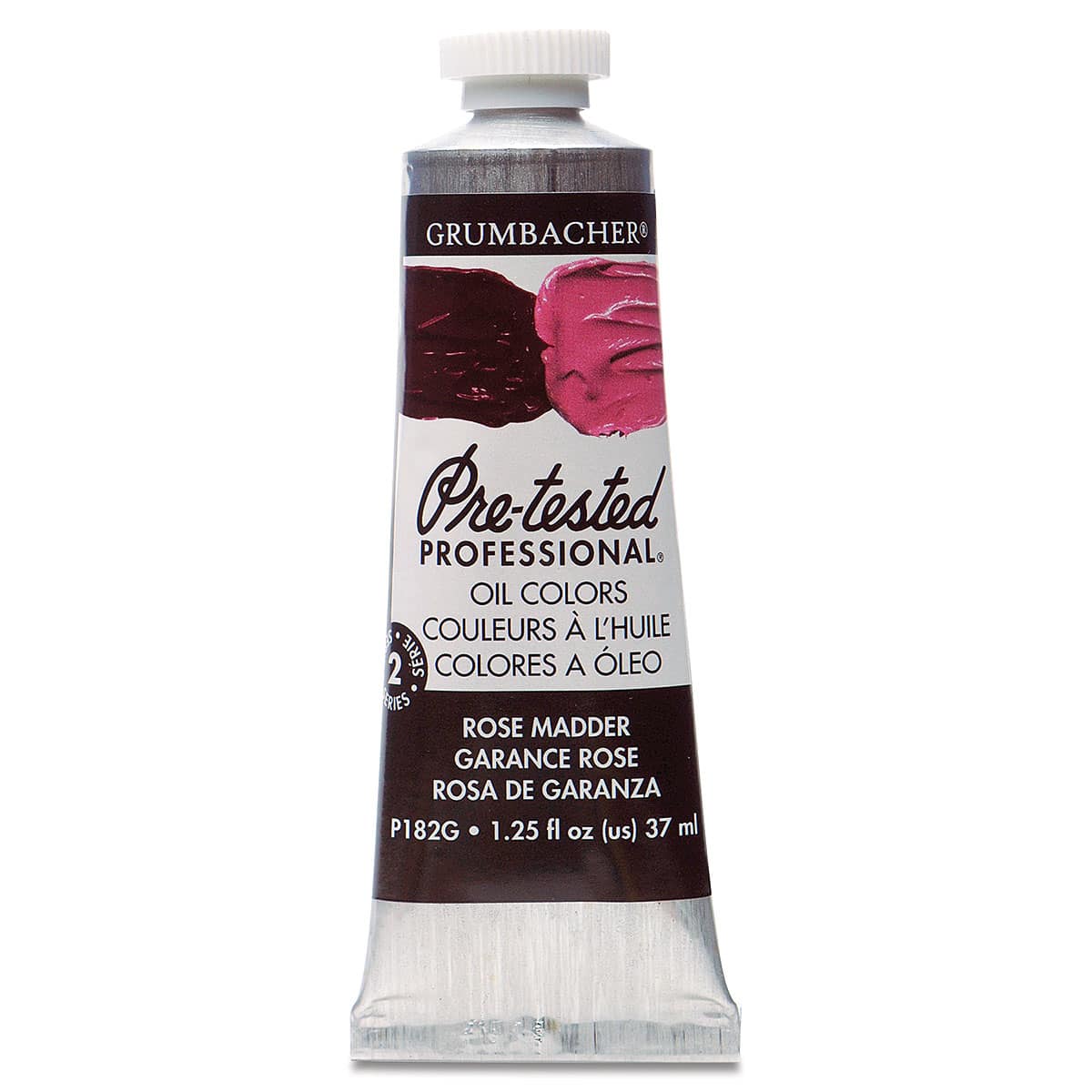Grumbacher Pre-Tested Artists' Oil Color - Rose Madder Hue, 1.25 oz tube