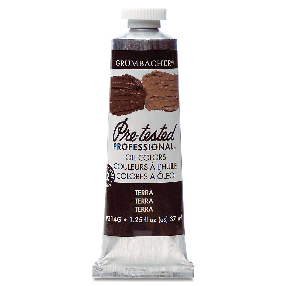Grumbacher Pre-Tested Artists' Oil Color - Terra, 1.25 oz tube