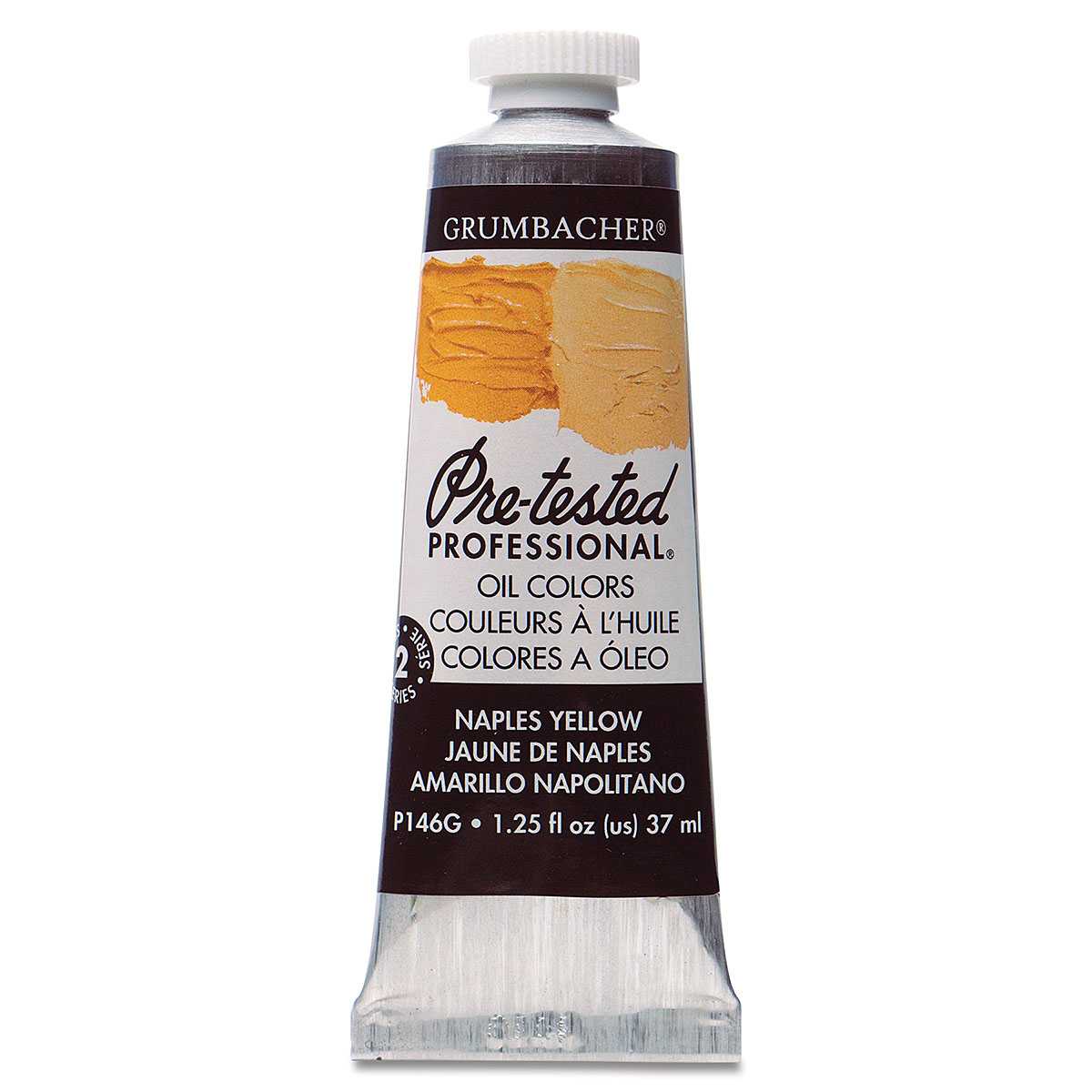 Grumbacher Pre-Tested Artists' Oil Color - Naples Yellow Hue, 1.25 oz tube