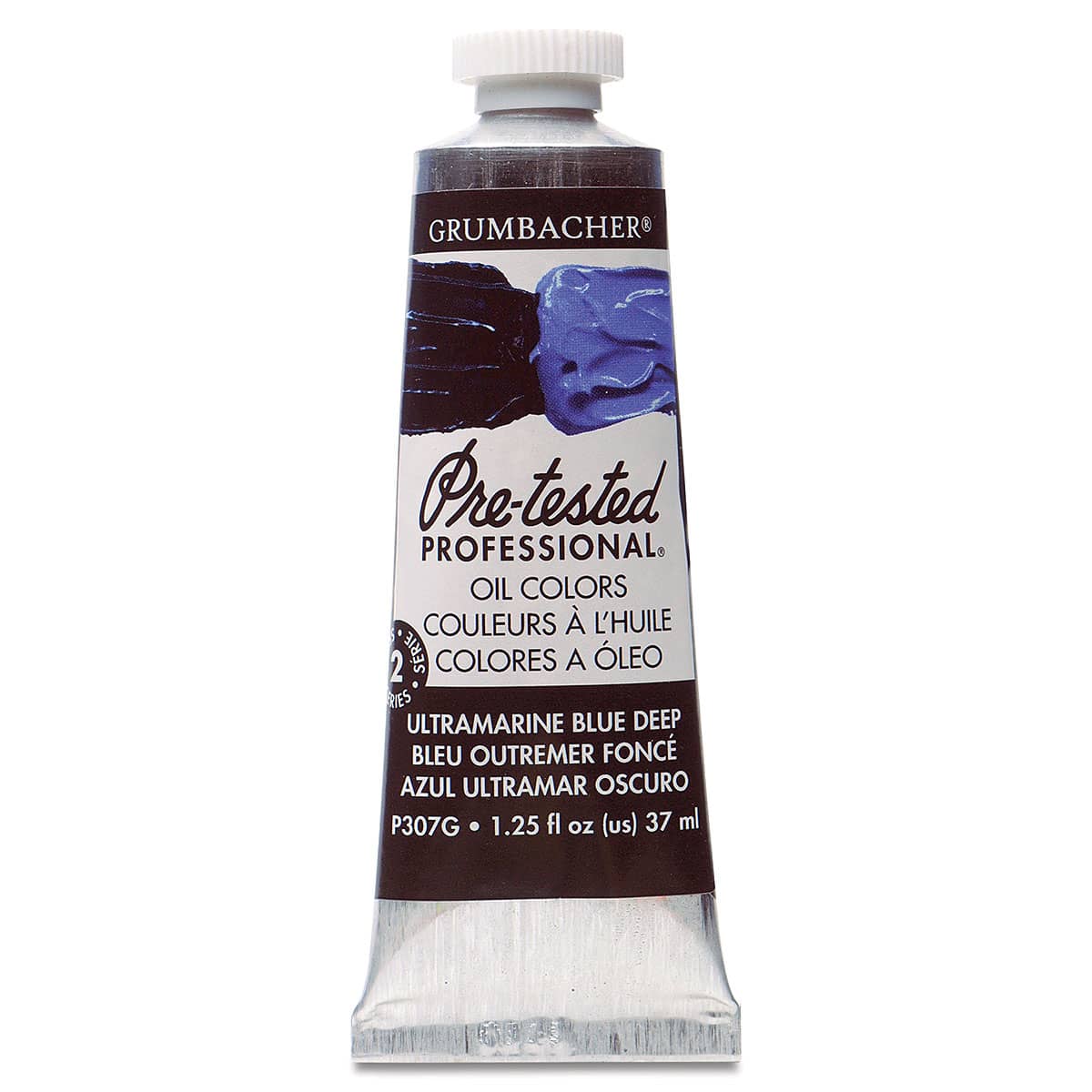 Grumbacher Pre-Tested Artists' Oil Color - Ultramarine Blue Deep, 1.25 oz tube
