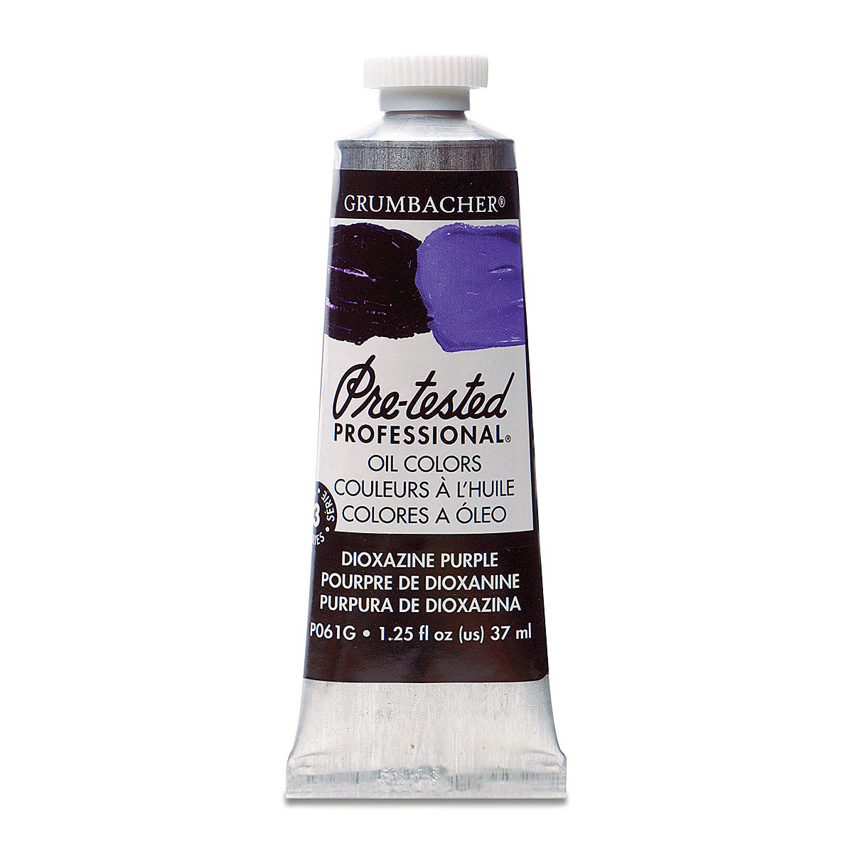 Grumbacher Pre-Tested Artists' Oil Color - Dioxazine Purple, 1.25 oz tube