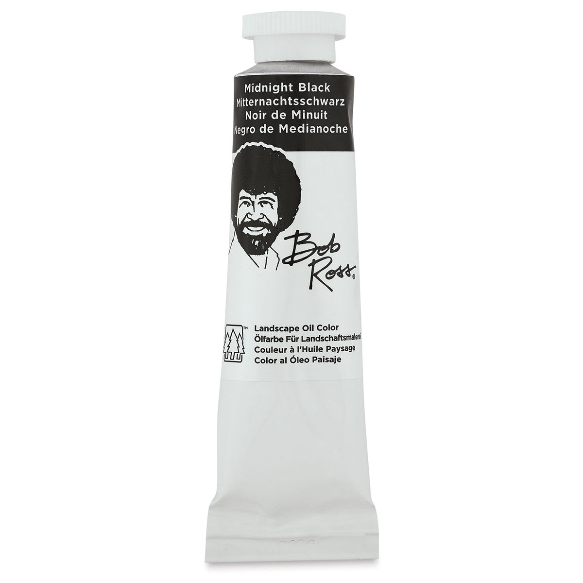 Bob Ross Oil Color - Midnight Black, 1.25 oz tube
