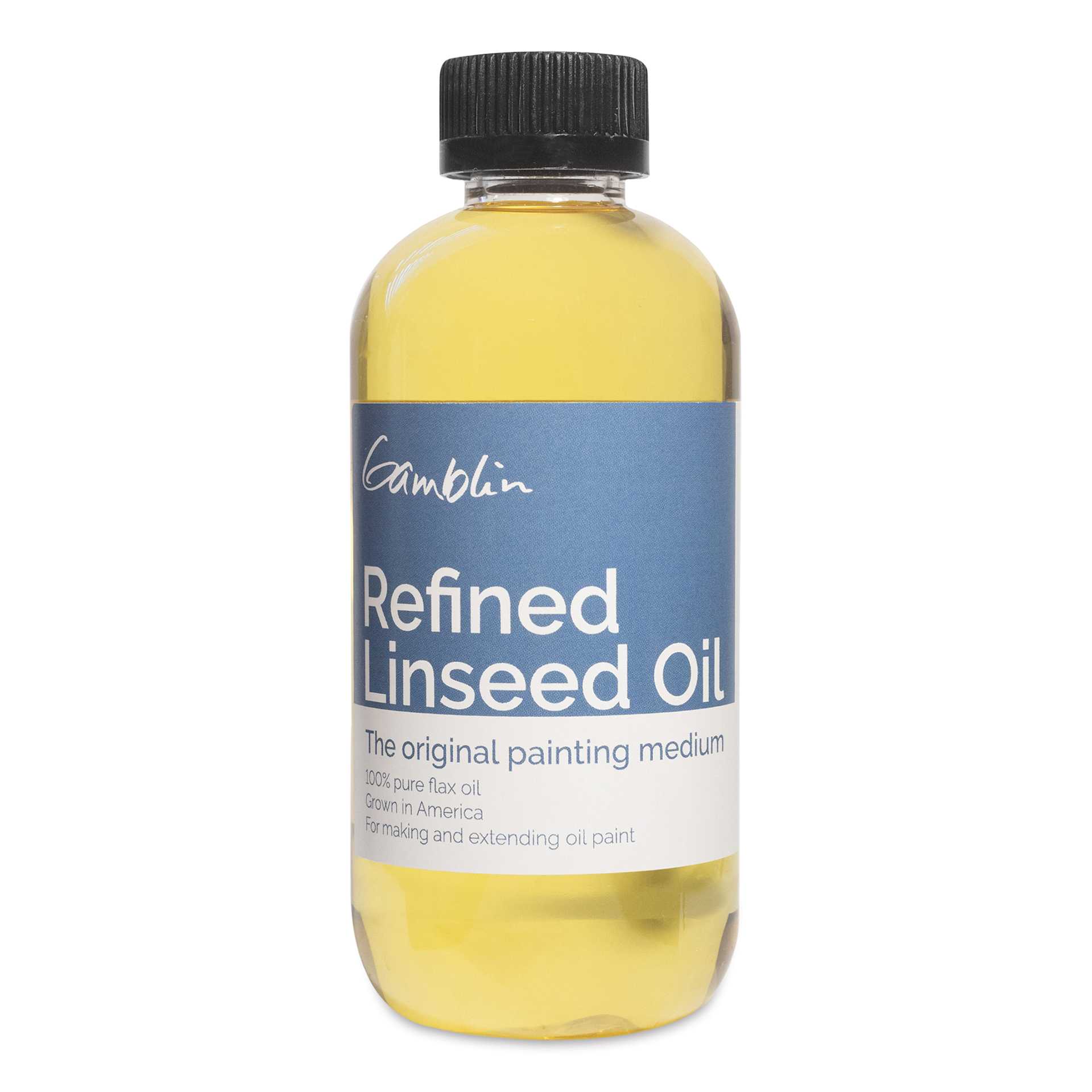 Gamblin Refined Linseed Oil - 8 oz bottle