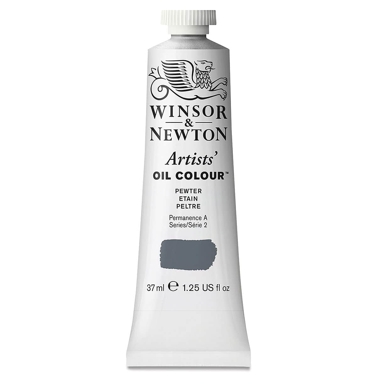 Winsor & Newton Artists' Oil Color - Pewter, 37 ml tube