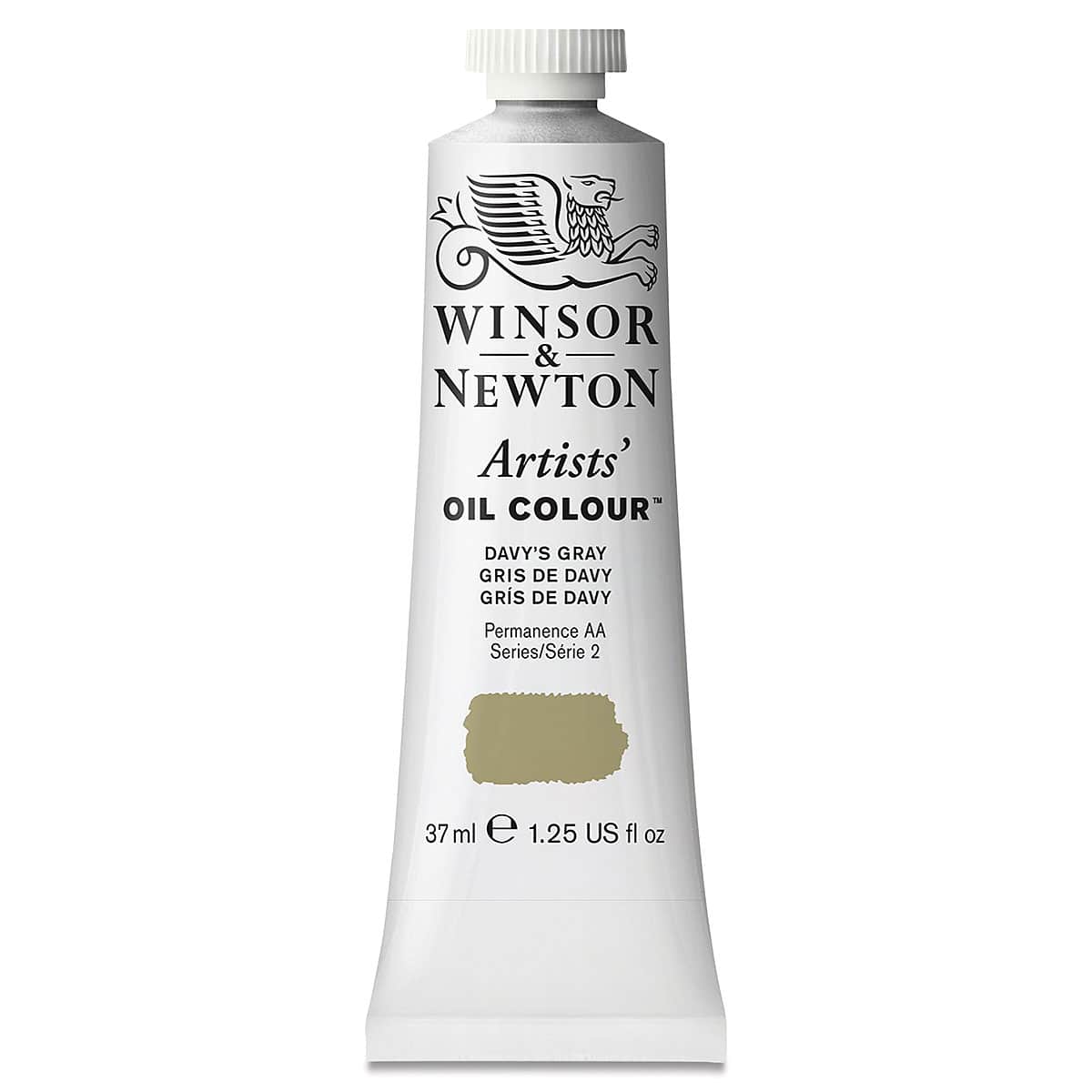 Winsor & Newton Artists' Oil Color - Davy's Gray, 37 ml tube