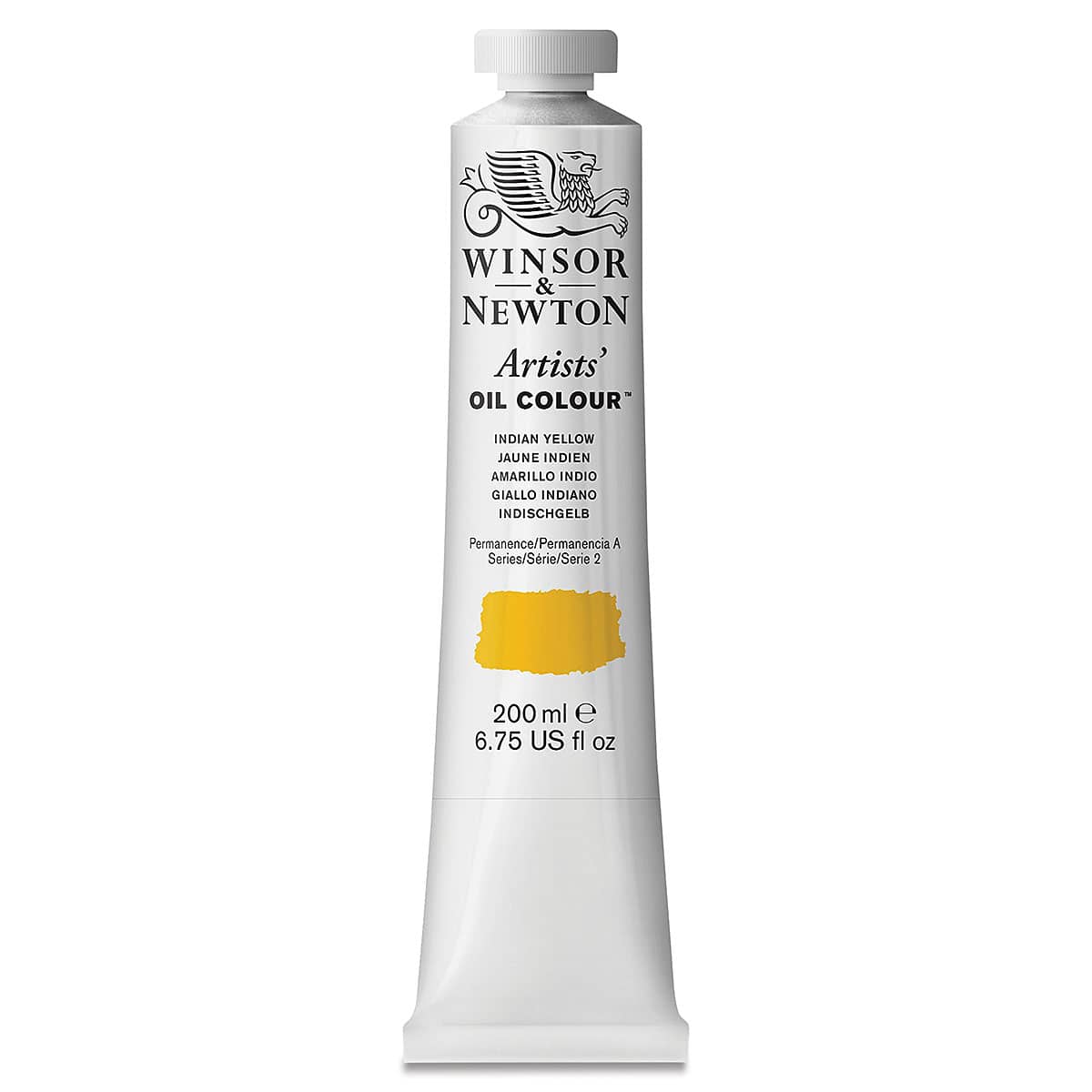 Winsor & Newton Artists' Oil Color - Indian Yellow, 200 ml tube