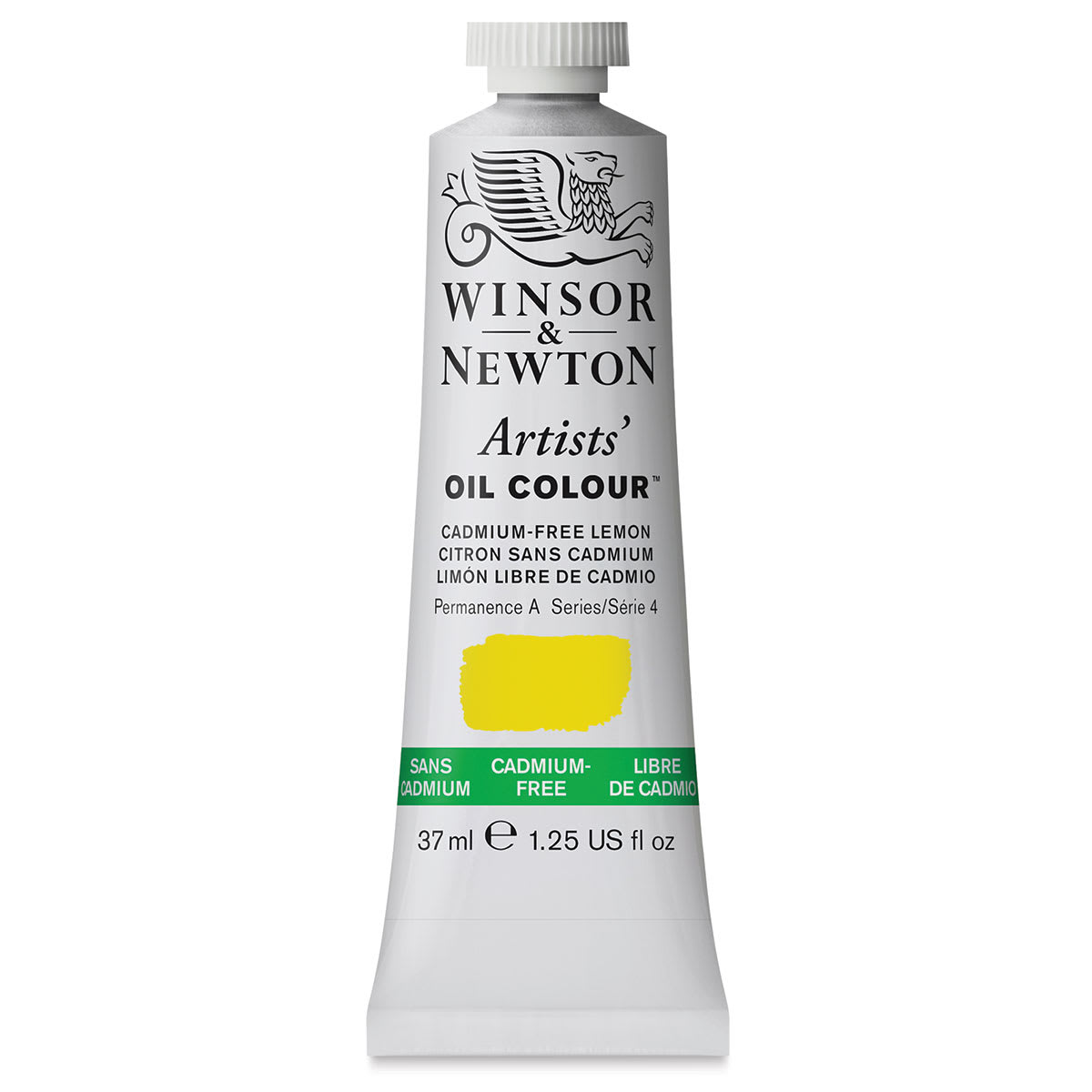 Winsor & Newton Artists' Oil Color - Cadmium Free Lemon, 37 ml, tube