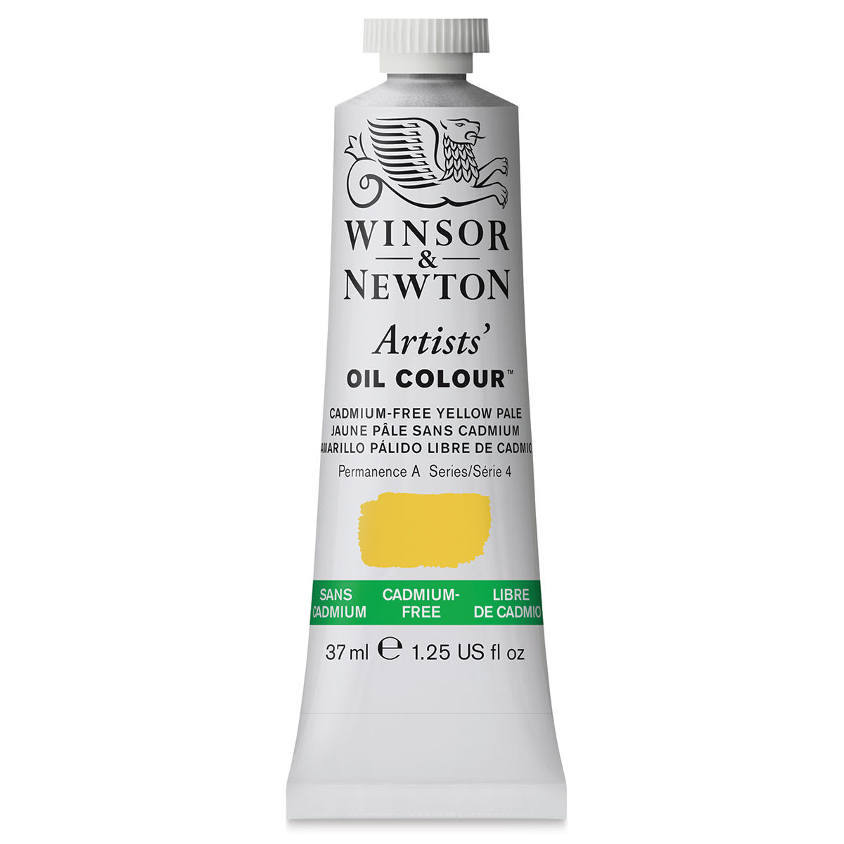 Winsor & Newton Artists' Oil Color - Cadmium Free Yellow Pale, 37 ml, tube