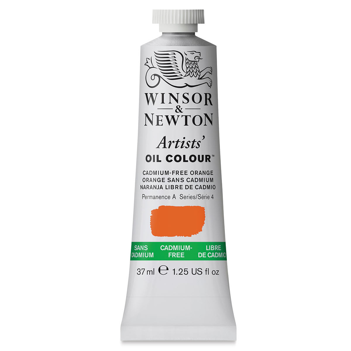 Winsor & Newton Artists' Oil Color - Cadmium Free Orange, 37 ml, tube