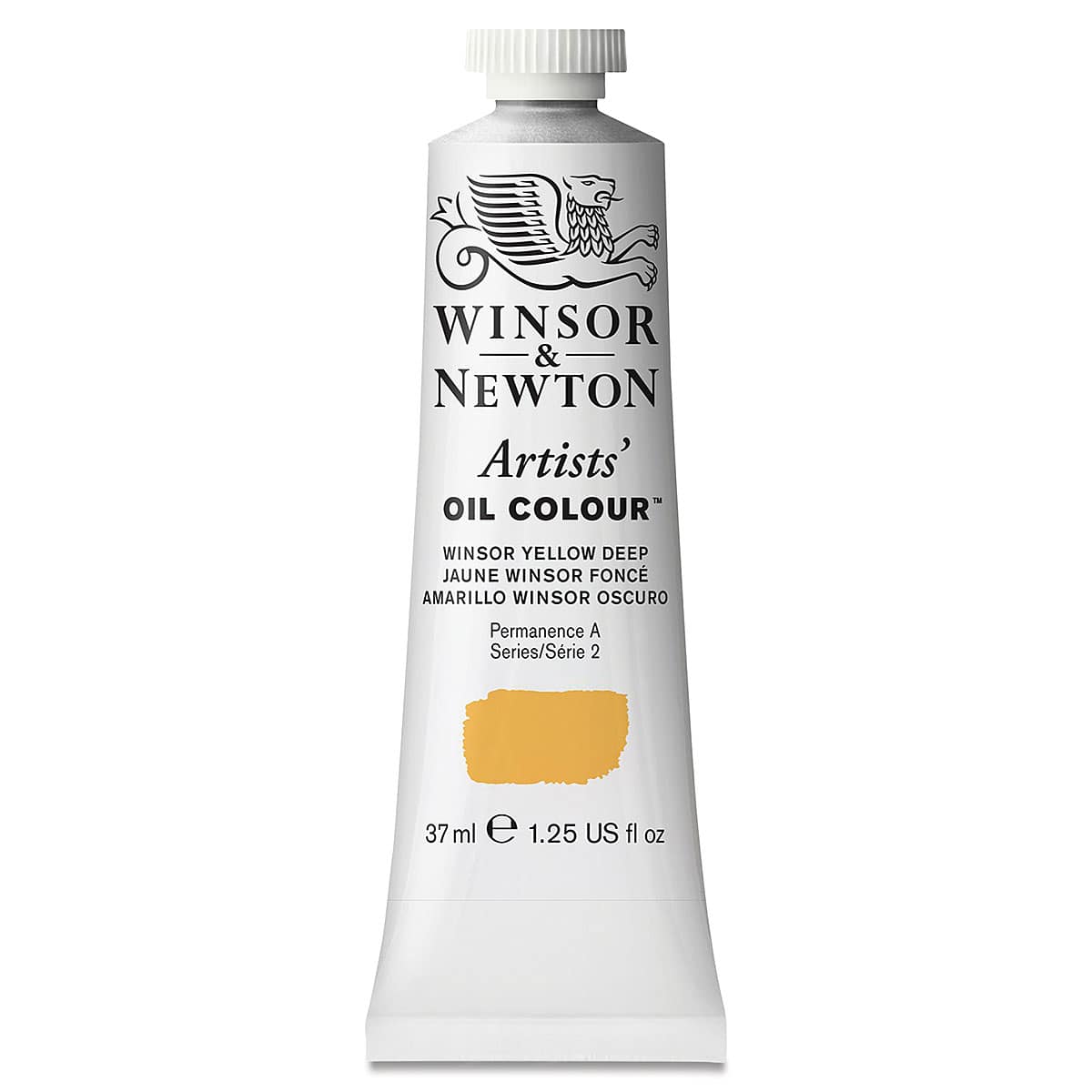 Winsor & Newton Artists' Oil Color - Winsor Yellow Deep, 37 ml tube