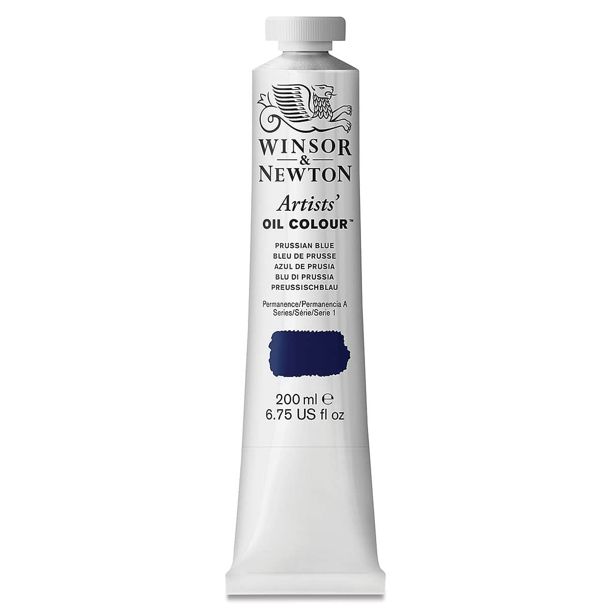Winsor & Newton Artists' Oil Color - Prussian Blue, 200 ml tube