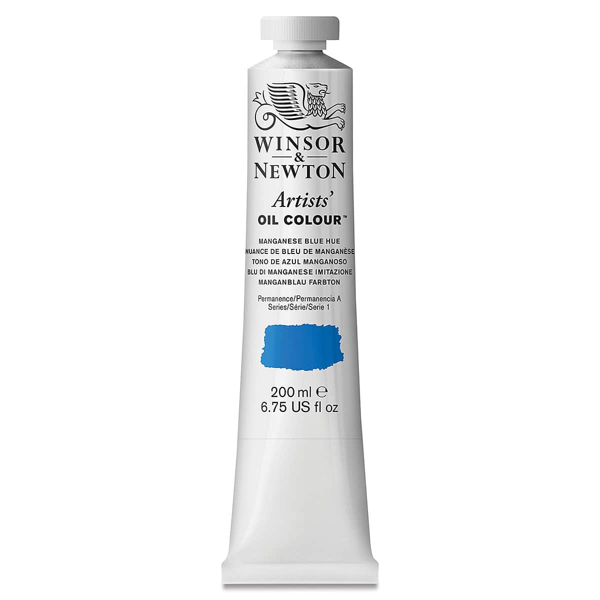 Winsor & Newton Artists' Oil Color - Manganese Blue Hue, 200 ml tube