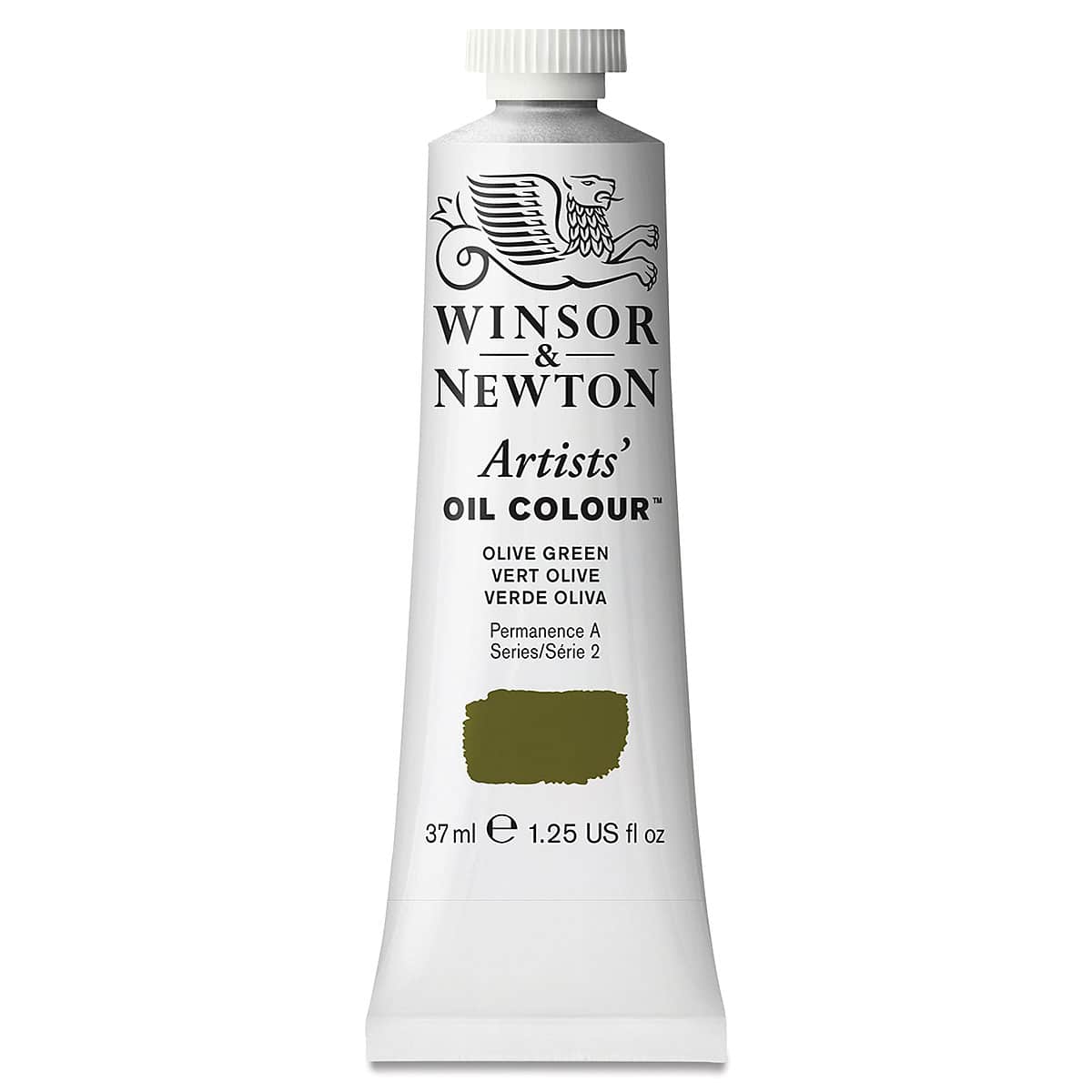 Winsor & Newton Artists' Oil Color - Olive Green, 37 ml tube